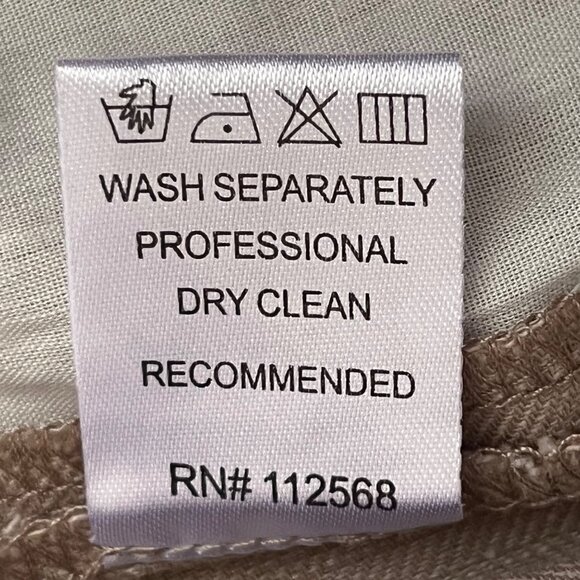 Miss Me Embroidered Size 28 Shorts Brown Linen Blend Bermuda - Picture 12 of 12